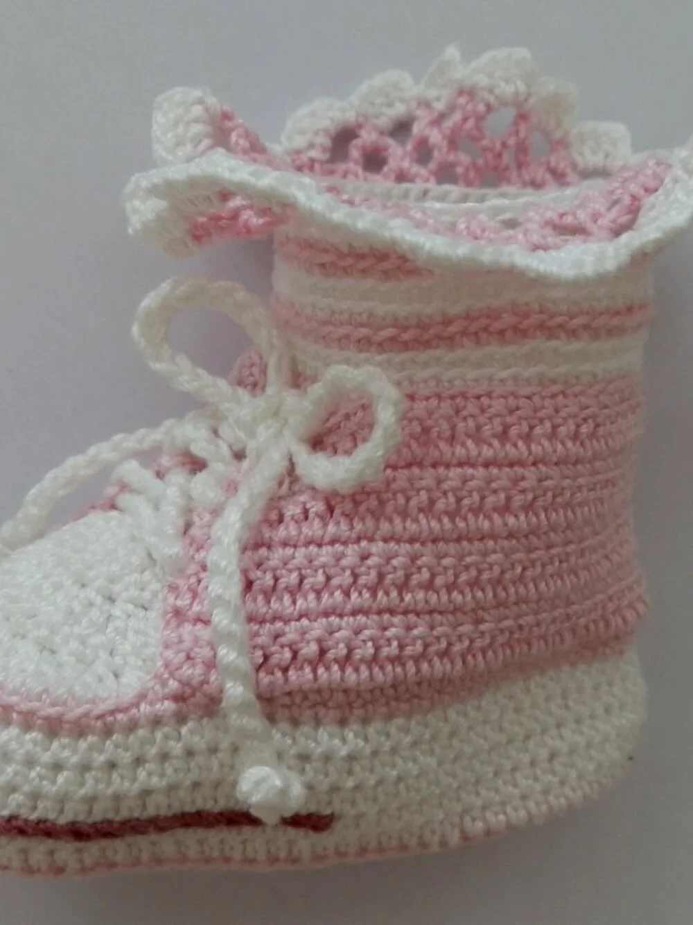 Hi-Top Tennis Shoes Thread Crochet Newborn